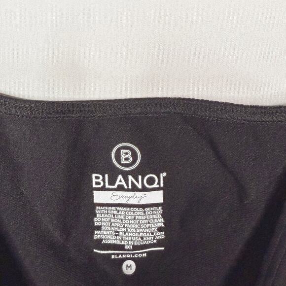 Blanqi Maternity Medium Black Belly Support Tank Top Seamless Scoop Neck Stretch - Picture 5 of 7